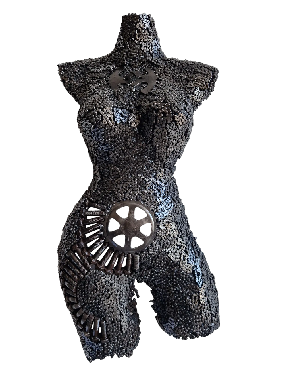 Décoration murale - sculpture en fer recyclé unique, artisanat marocain fait main