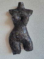 Décoration murale - sculpture en fer recyclé unique, artisanat marocain fait main