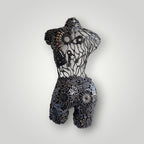 Sculpture en fer soudé et recyclé de l'Artisanat marocain Marrakech, pièce unique fait main