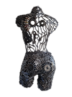 Sculpture en fer soudé et recyclé de l'Artisanat marocain Marrakech, pièce unique fait main