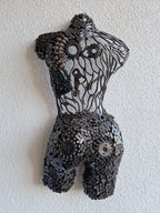 Sculpture en fer soudé et recyclé de l'Artisanat marocain Marrakech, pièce unique fait main