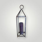 Bougeoir photophore XXL artisanal en fer, soudé à la main par des artisans de Marrakech