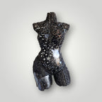 Sculpture de buste de femme en métal recyclé - artisanat marocain soudé à la main