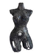 Sculpture en fer recyclé – Pièce unique Fait main – buste de femme - artisanat marocain d'exception