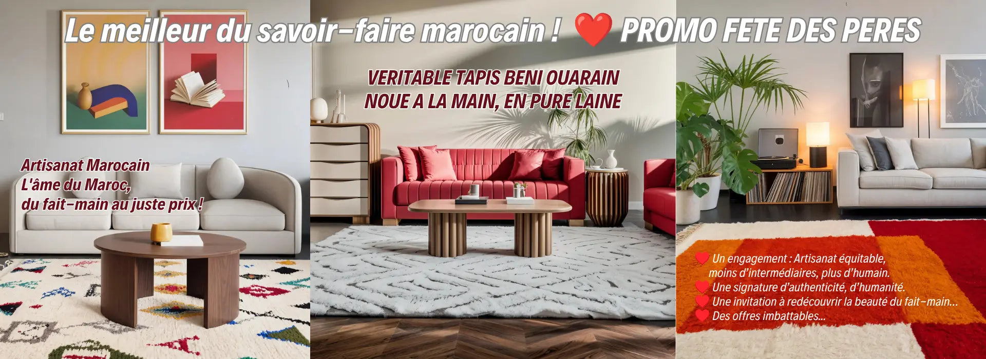 SPECIAL FETE DES PERES - ARTISANAT MAROCAIN - LIVRAISON GRATUITE