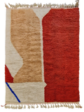 tapis coloré berbère beni ouarain en laine fait main et modern 2m par 3m