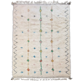 Tapis berbère Azilal, Beni ouarain authentique en laine naturelle, tissé à la main au Maroc. Pièce unique, épaisse et chaleureuse, idéale pour une déco moderne et bohème.