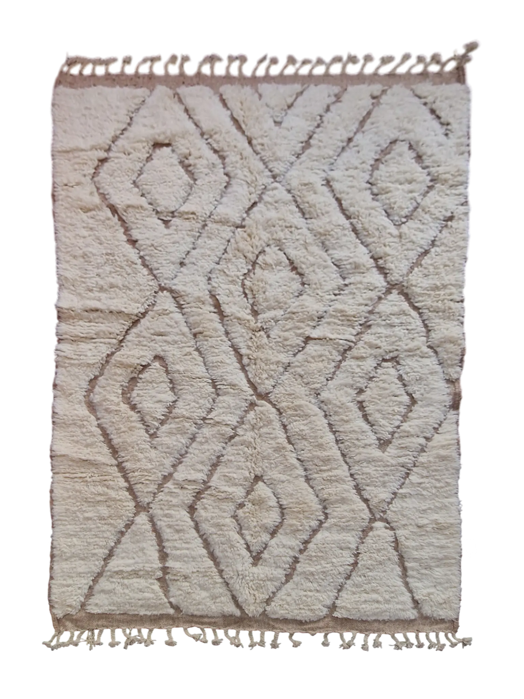 tapis berbère unique et authentique fait-mains en pure laine, pour une décoration élégante, moderne, cocooning