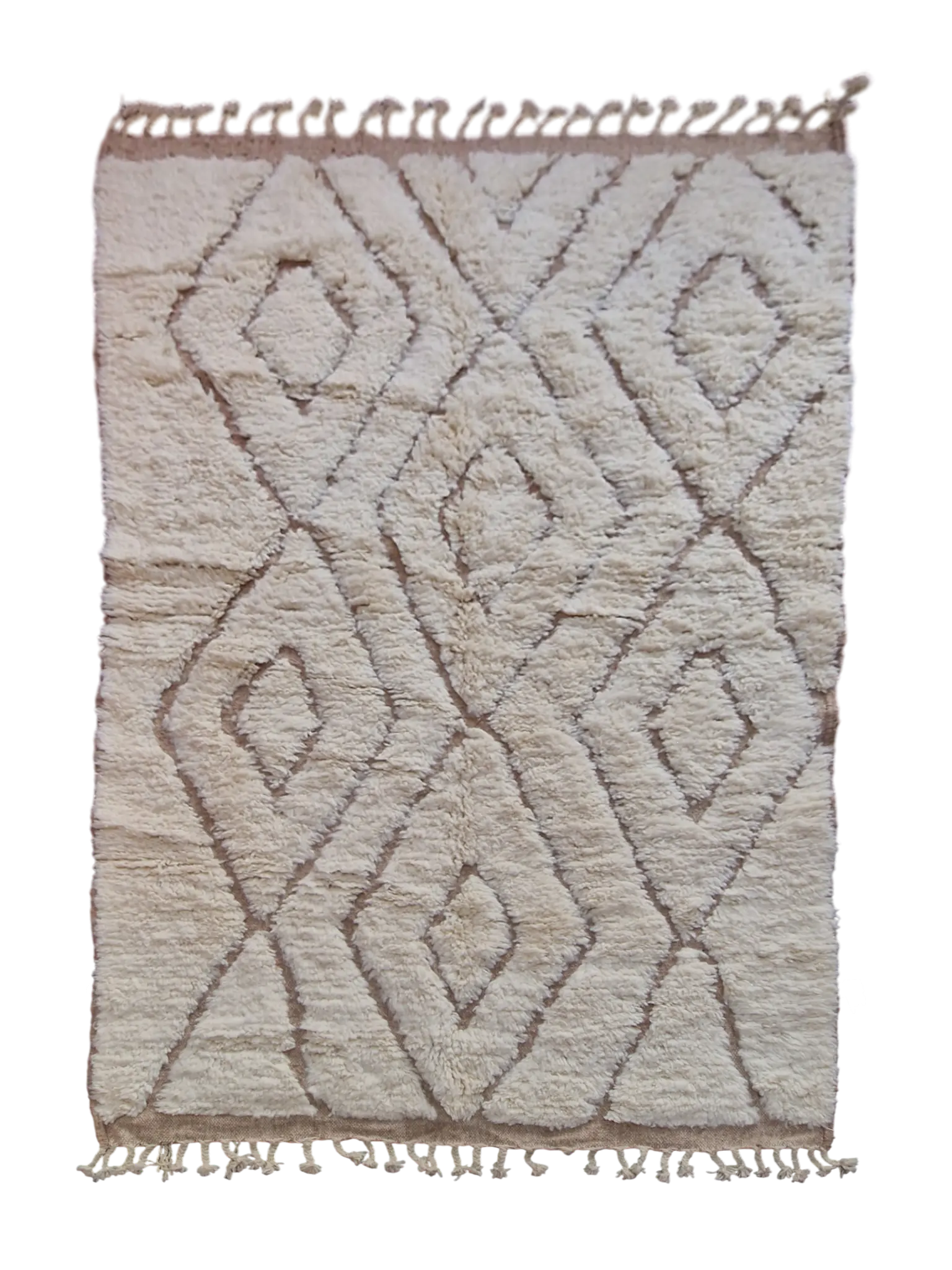 tapis berbère unique et authentique fait-mains en pure laine, pour une décoration élégante, moderne, cocooning
