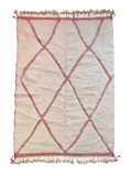 véritable tapis traditionnel marcain, fait-mains, en laine au couleiur et designe modern pour un intérieur tout en couleur et chaleur