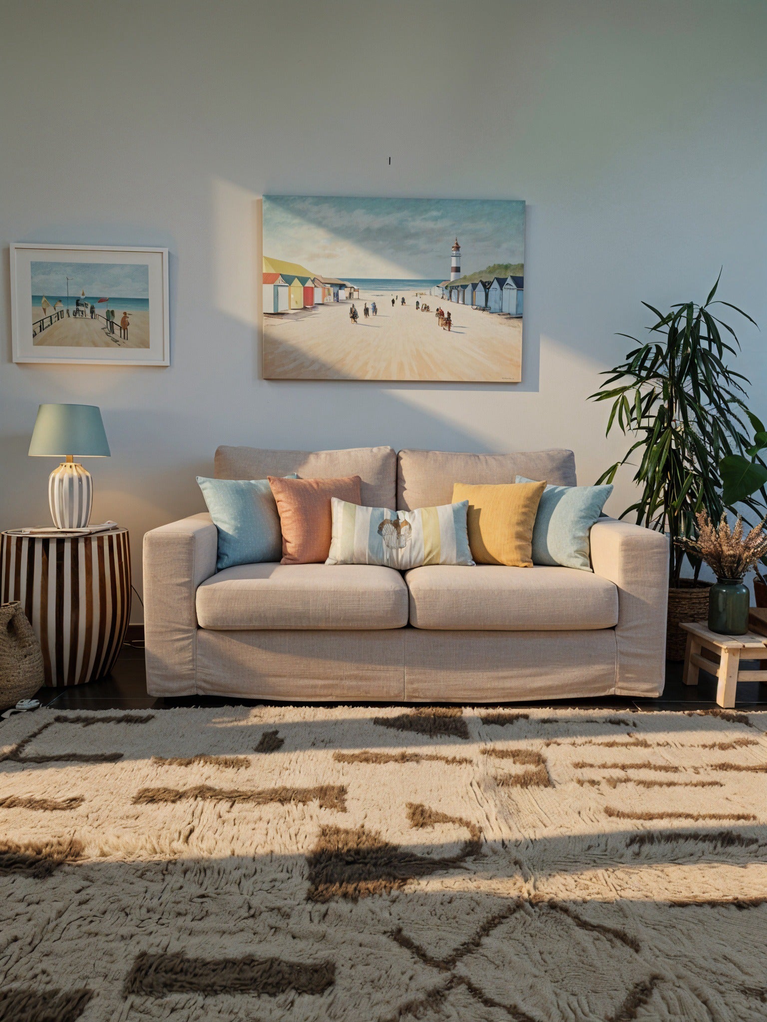 tapis traditionnel marocain, beni Ouarain, tissé à la main en laine de mouton naturelle, 