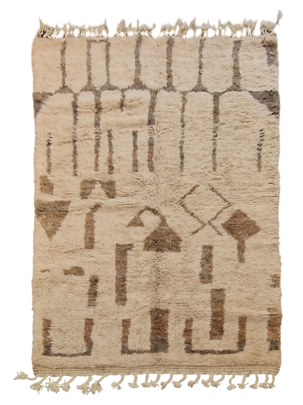 tapis traditionnel marocain, beni Ouarain, tissé à la main en laine de mouton naturelle, 