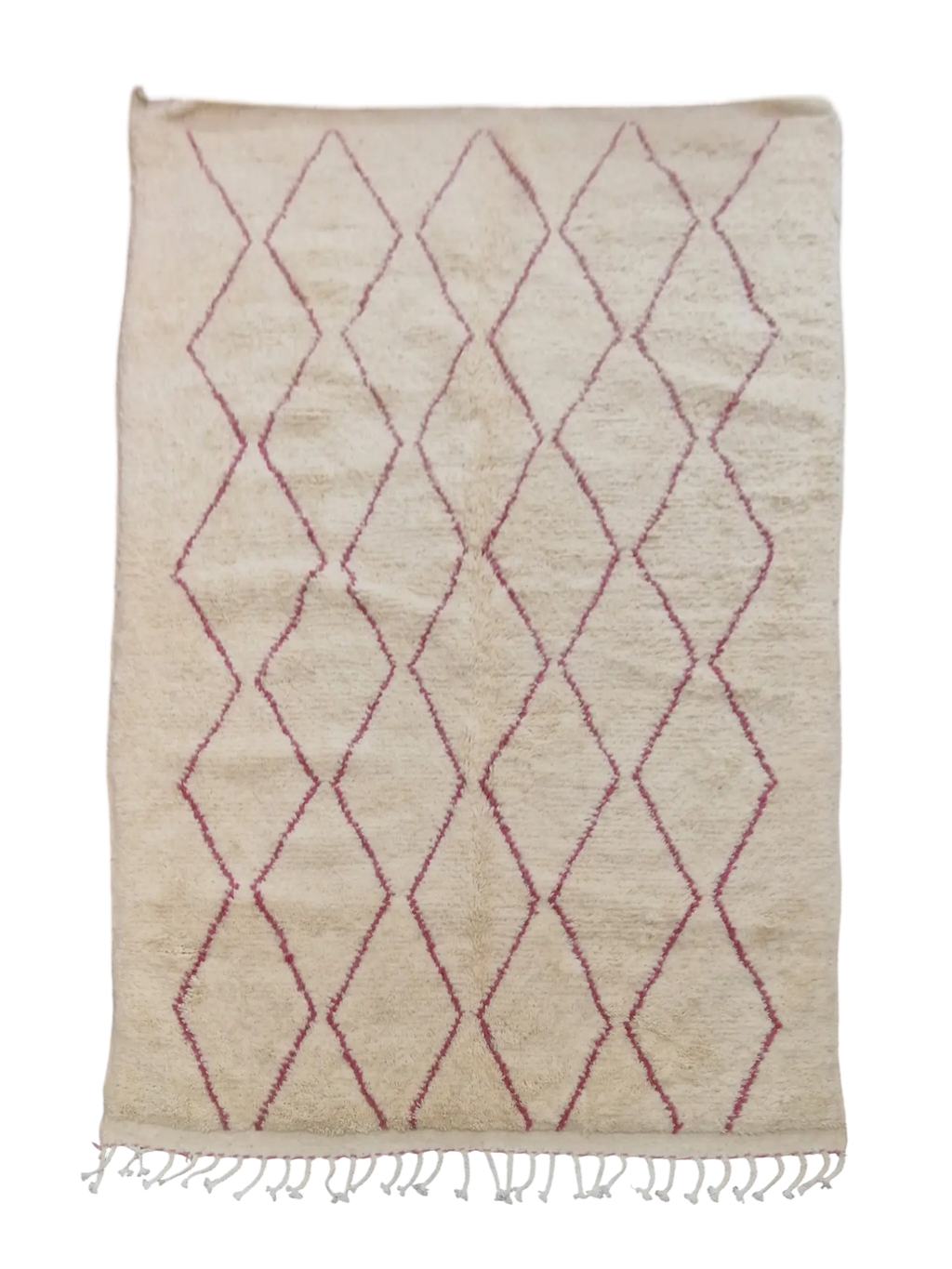 Authentique tapis eni Ouarian, artisanat marocain de Taznakht, fait main en pure laine, au design moderne pour salon, chambre, bureau