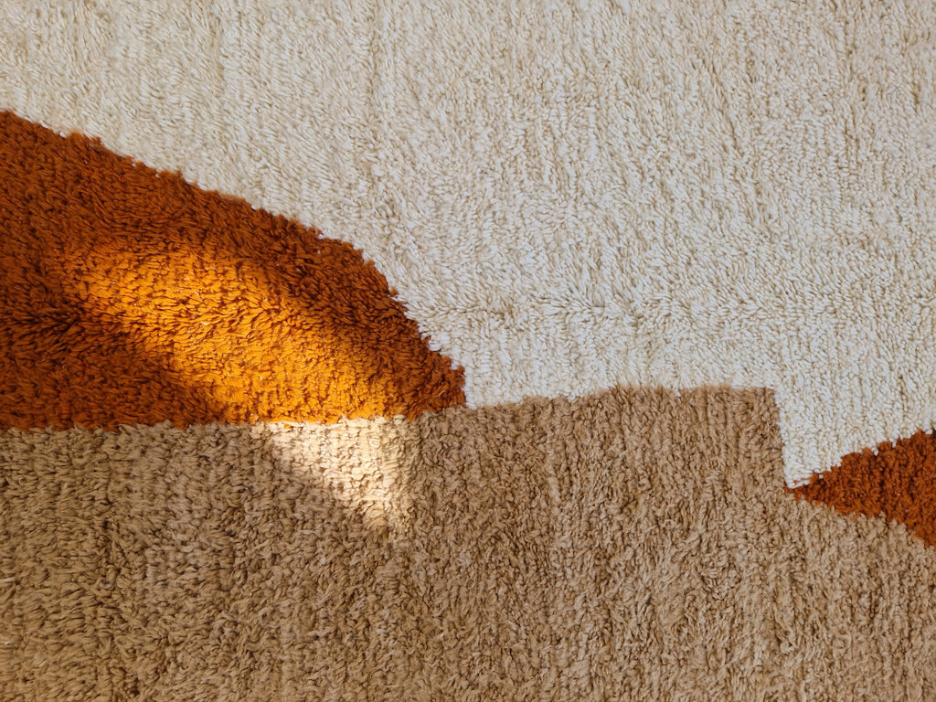 Tapis Béni Ouarain fait-main coloré 158 x 281 cm en laine