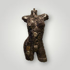 Buste de femme en fer recyclé - sculpture en métal soudé à la main par des artisans marocains