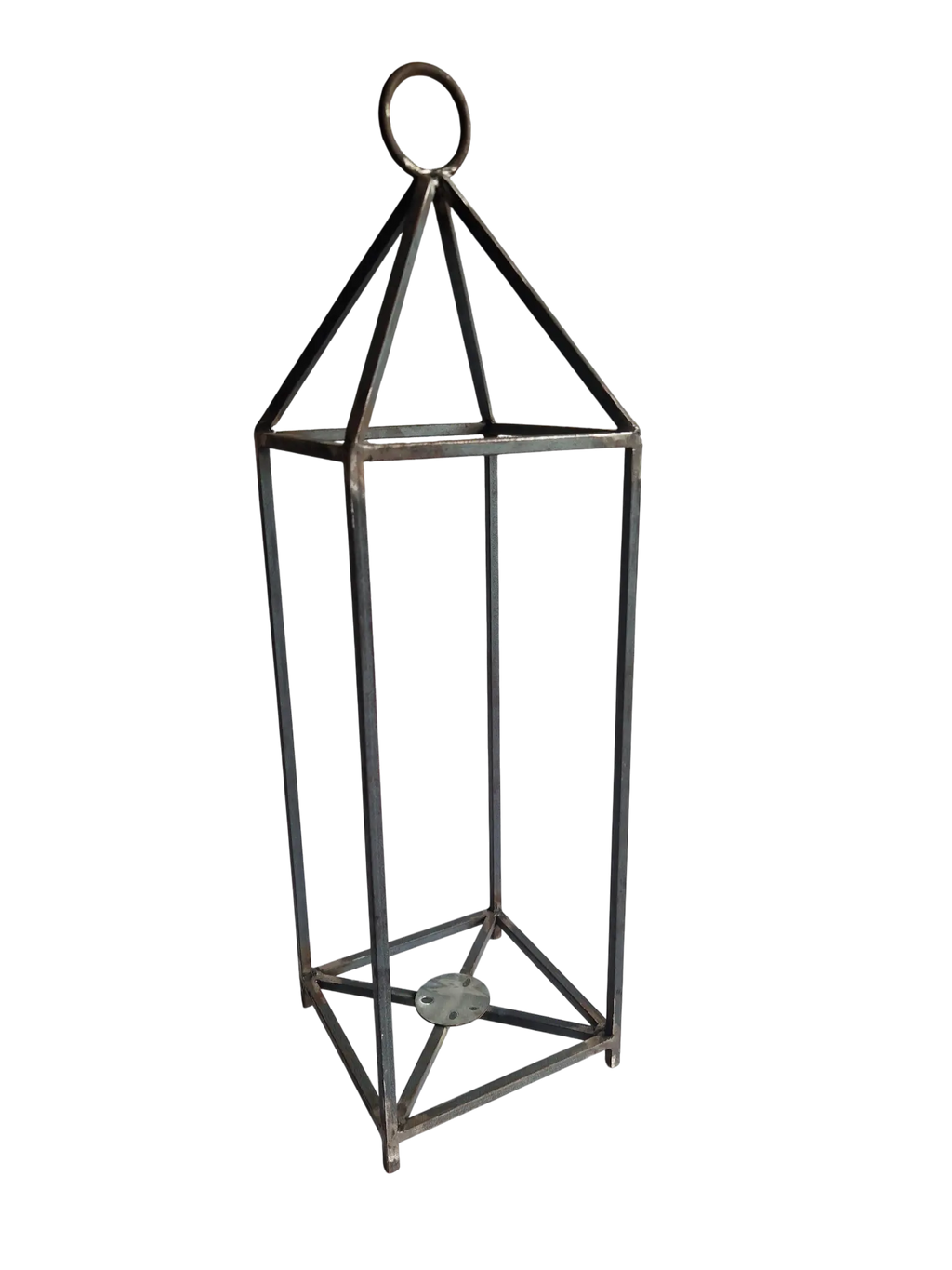 Bougeoir photophore XXL artisanal en fer, soudé à la main par des artisans de Marrakech