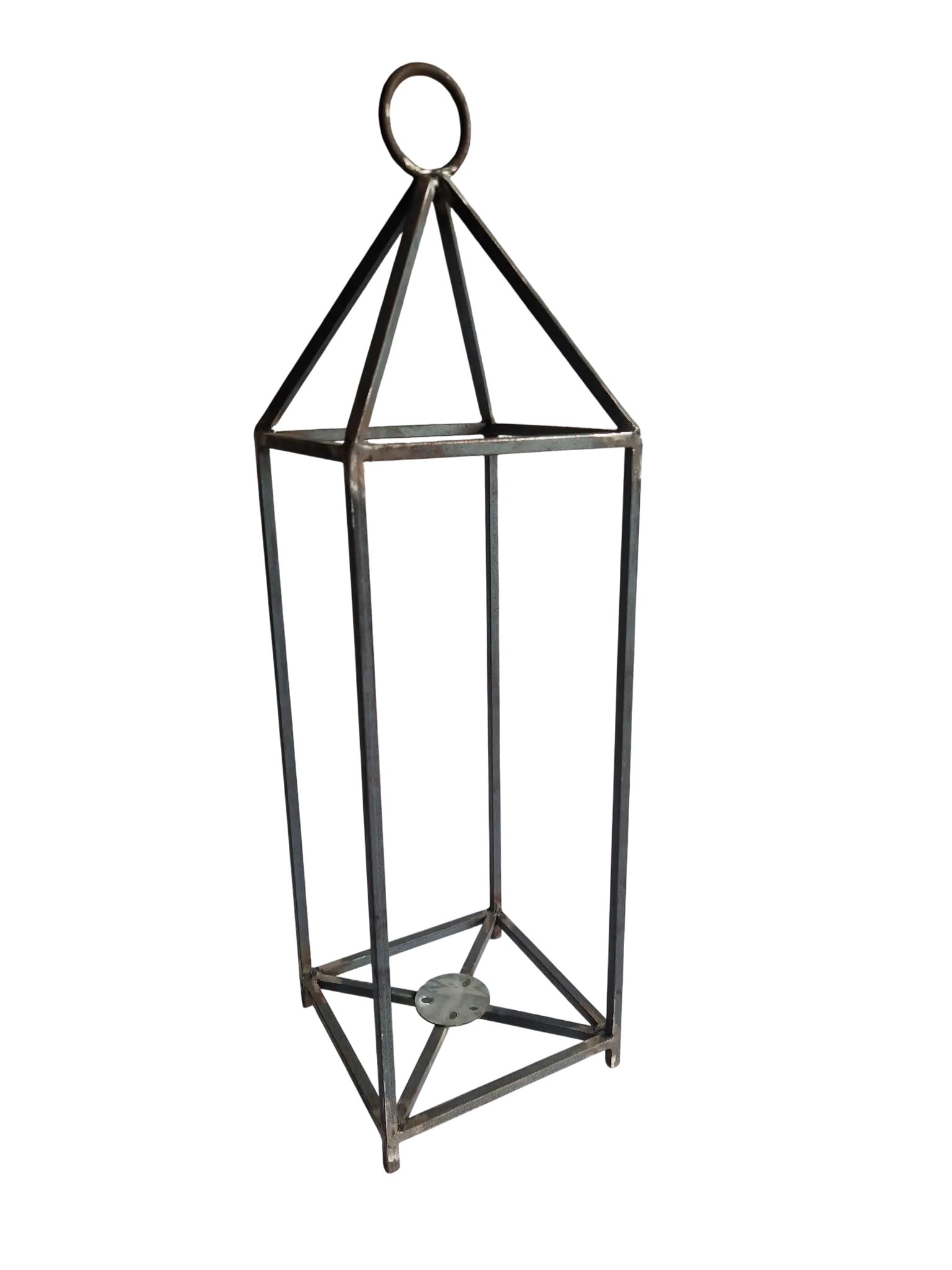 Bougeoir photophore XXL artisanal en fer, soudé à la main par des artisans de Marrakech