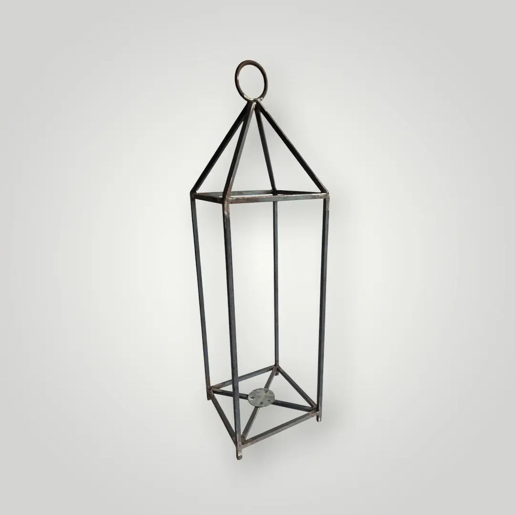 Bougeoir photophore XXL artisanal en fer, soudé à la main par des artisans de Marrakech