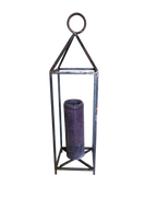 Bougeoir photophore XXL artisanal en fer, soudé à la main par des artisans de Marrakech