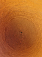 Fond d'un Pot en terre cuite de Zagora au Maroc fait main