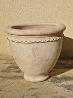 Pot en terre cuite de Zagora au Maroc fait main en 50 cm idéal pour plantes intérieures ou extérieures